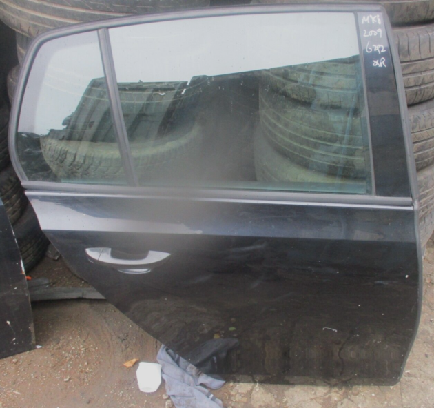 2009 GENUINE VW MK6 REAR RIGHT DRIVER SIDE BARE SHELL DOOR OSR