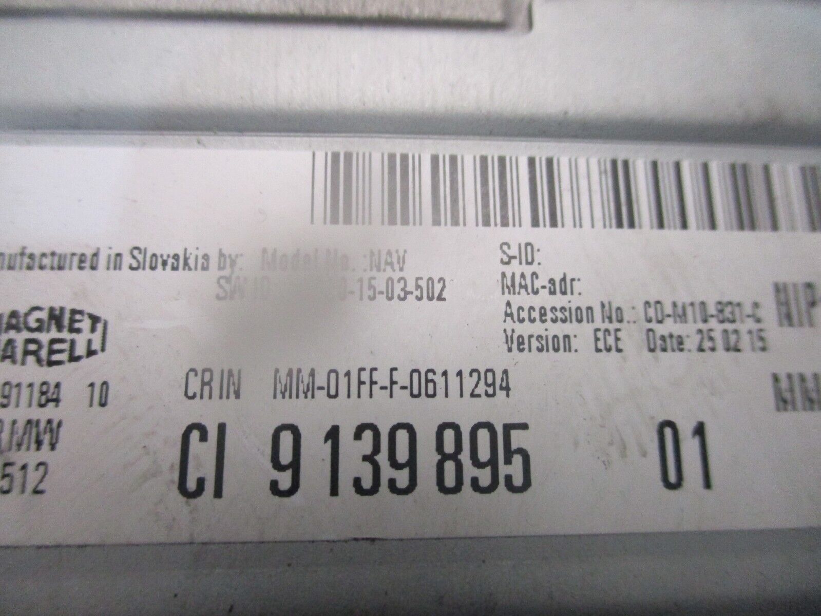 2015 GENUINE BMW 3 SERIES MULTIMEDIA STEREO SAT NAV HEAD UNIT 913989501 - Image 4