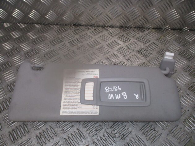 2015 GENUINE BMW 3 FRONT RIGHT DRIVER SIDE SUN VISOR OSF