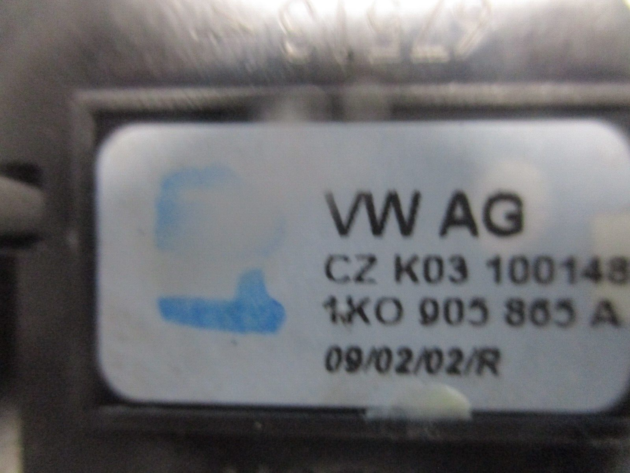 2012 GENUINE VW GOLF MK6 IGNITION BARREL & KEY 1K0905865A - Image 4