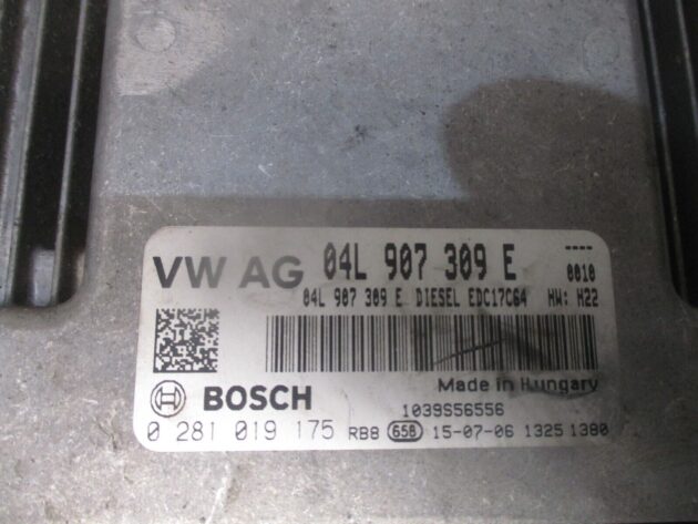2016 GENUINE AUDI A1 ENGINE ECU CONTROL MODULE 04L907309E - Image 2
