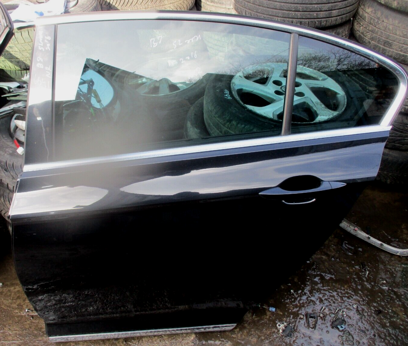 2015 VW PASSAT B8 SALOON REAR LEFT PASSENEGER SIDE BARE SHELL DOOR NSR