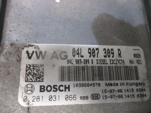 2016 GENUINE VW PASSAT B8 MANUAL ENGINE ECU CONTROL MODULE 04L907309R - Image 2