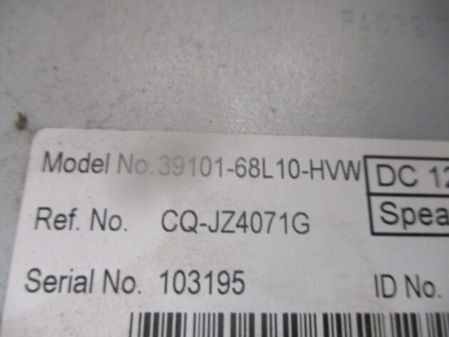 2011 GENUINE SUZUKI SWIFT RADIO STEREO CAR RADIO 39101-68L10-HVW - Image 3