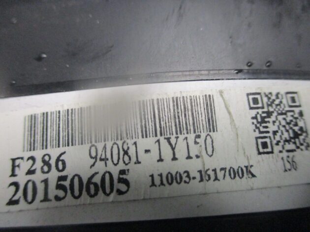 2013 GENUINE KIA PICANTO SPEEDOMETER INSTRUMENT CLUSTER CLOCK 940811Y150 - Image 4