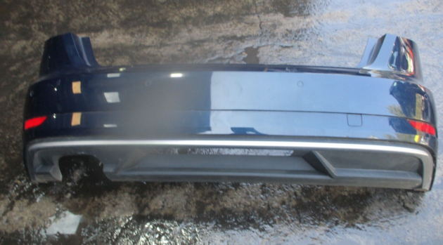 2017 GENUINE AUDI A3 8V HATCHBACK REAR COMPLETE BUMPER WITH SENSOR