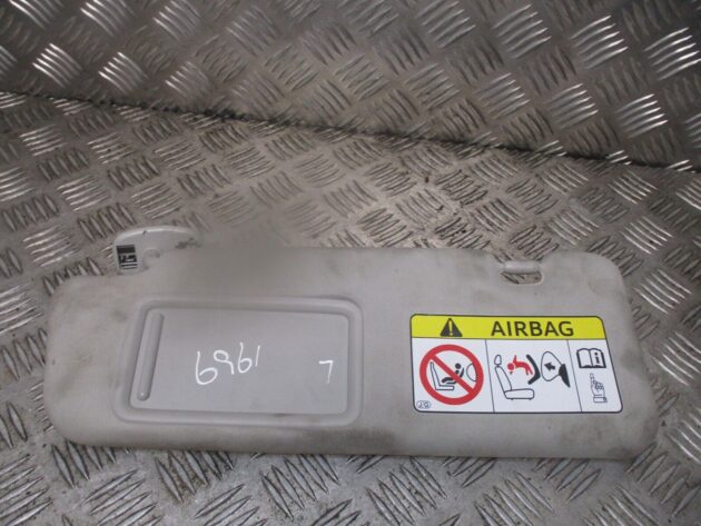 2012 GENUINE TOYOTA PRIUS FRONT LEFT PASSENGER SIDE SUN VISOR NSF - Image 2