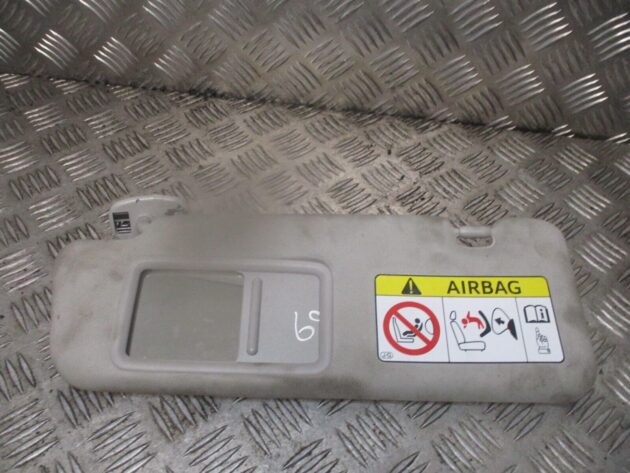 2012 GENUINE TOYOTA PRIUS FRONT LEFT PASSENGER SIDE SUN VISOR NSF - Image 3