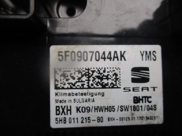 2017 GENUINE SEAT ATECA AC HEATER CLIMATE CONTROL SWITCH PANEL 5F0907044AK - Image 2