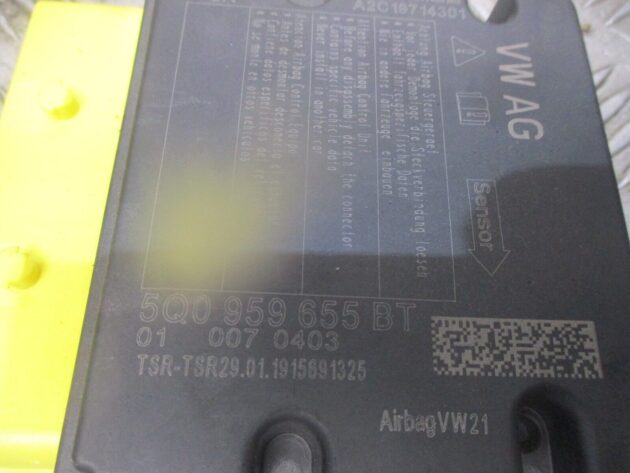 2019 GENUINE AUDI A3 8V ECU SRS BAG CONTROL MODULE UNIT 5Q0959655BT - Image 3