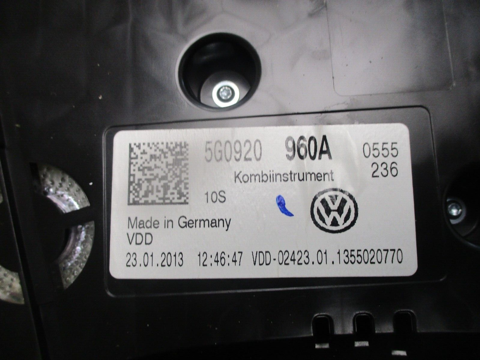 2014 GENUINE VW GOLF MK7 SPEEDOMETER INSTRUMENT CLUSTER CLOCK 5G0920960A - Image 2