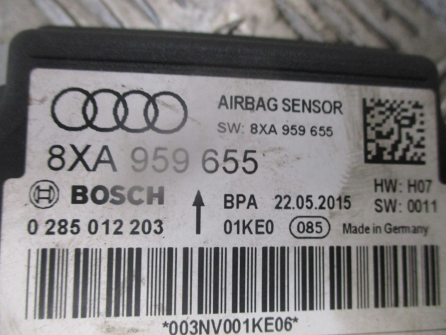 2015 GENUINE AUDI A1 SRS BAG ECU CONTROL MODULE 8XA959655 - Image 2
