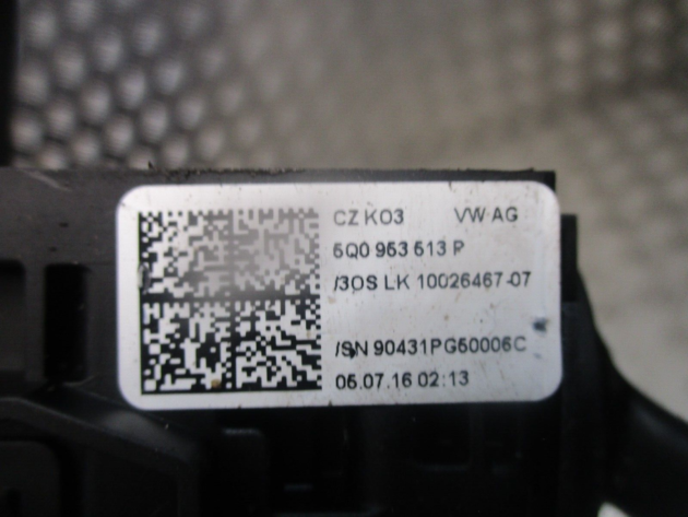 2016 GENUINE VW GOLF MK7 WIPER INDICATOR STALK 5Q0953507FT 5Q0953513P - Image 3