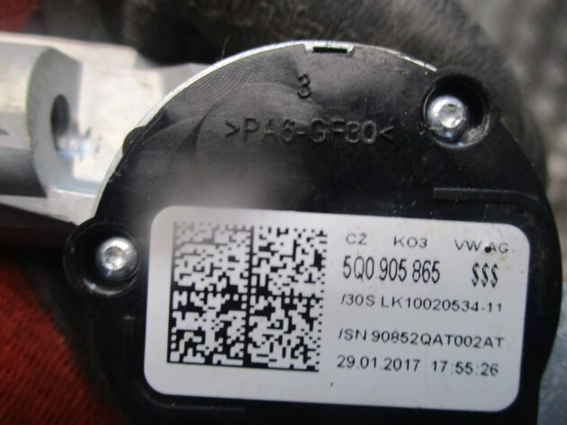 2017 GENUINE SEAT ATECA IGNITION BARREL & KEY 5Q0905865 1K0905851 - Image 2