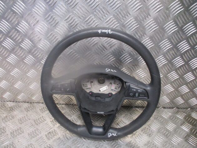 2015 GENUINE SEAT LEON DRIVERS SIDE MULTI FUNCTION STEERING WHEEL 5F0419091A - Image 2