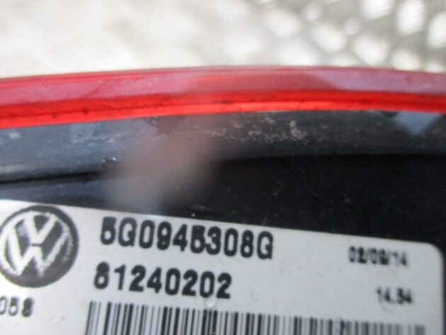 2014 VW GOLF MK7 GTD REAR RIGHT DRIVER SIDE INNER TAILLIGHT LAMP 5G0945308G - Image 4