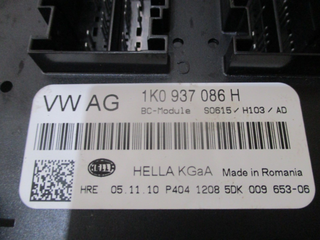 2012 GENUINE VW GOLF MK6 BCM BODY CONTROL MODULE 1K0937086H - Image 2