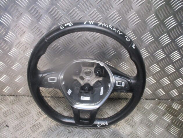 2018 VW SHARAN DRIVERS SIDE FRONT MULTIFUNCTION STEERING WHEEL 6C0419091BP - Image 2