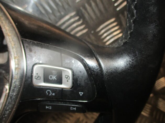 2018 VW SHARAN DRIVERS SIDE FRONT MULTIFUNCTION STEERING WHEEL 6C0419091BP - Image 3