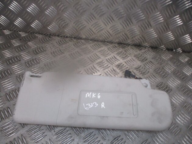 2012 GENUINE VW GOLF MK6 FRONT RIGHT DRIVER SIDE SUN VISOR OSF - Image 2