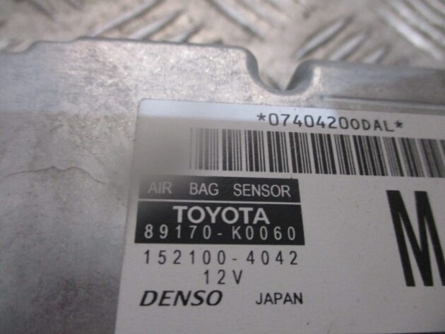 2021 GENUINE TOYOTA YARIS SRS ECU BAG CONTROL MODULE UNIT 89170K0060 - Image 3