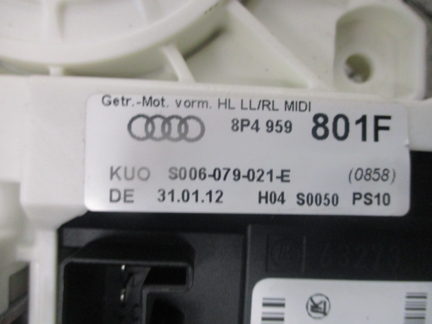 2012 GENUINE AUDI A3 REAR LEFT PASSENGER SIDE WINDOW MOTOR 8P4959801F - Image 2