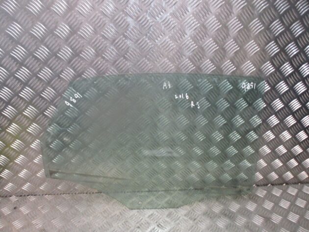 2016 GENUINE AUDI A3 SALOON REAR RIGHT DRIVER SIDE DOOR WINDOW GLASS 8V5845206 - Image 2