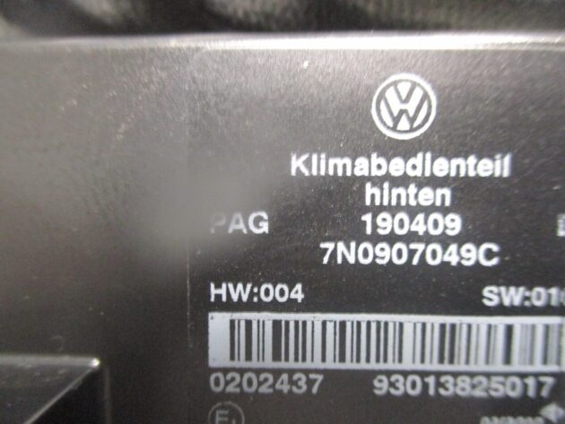 2018 GENUINE SEAT ALHAMBRA 7N REAR CLIMATE CONTROL SWITCH PANEL 7N0907049C - Image 7