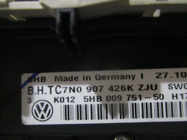 2012 GENUINE VW GOLF MK6 AC HEATER CLIMATE CONTROL SWITCH PANEL 5HB009751 - Image 3