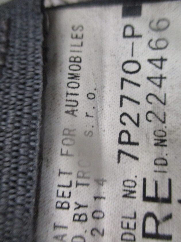 2014 GENUINE TOYOTA AURIS ESTATE FRONT LEFT PASSENGER SIDE SEAT BELT 7P2770-P - Image 3