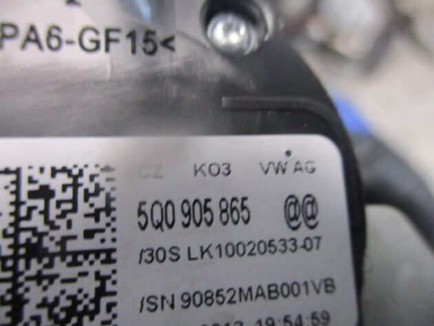 2013 GENUINE AUDI A3 8V IGNITION BARREL & KEY 5Q0905865 1K0905851 - Image 3
