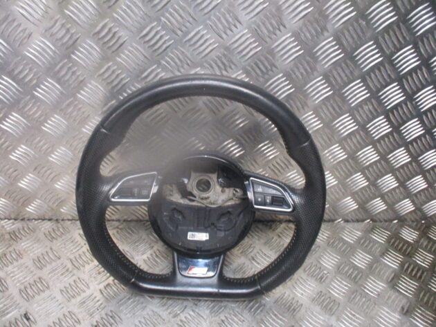2013 AUDI A3 8V S-LINE FLAT BOTTOM MULTI FUNCTION STEERING WHEEL 8V041909R OEM - Image 2