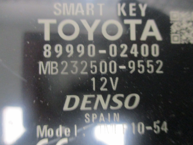 2013 GENUINE TOYOTA AURIS HYBRID SMART KEY MODULE 89990-02400 - Image 2