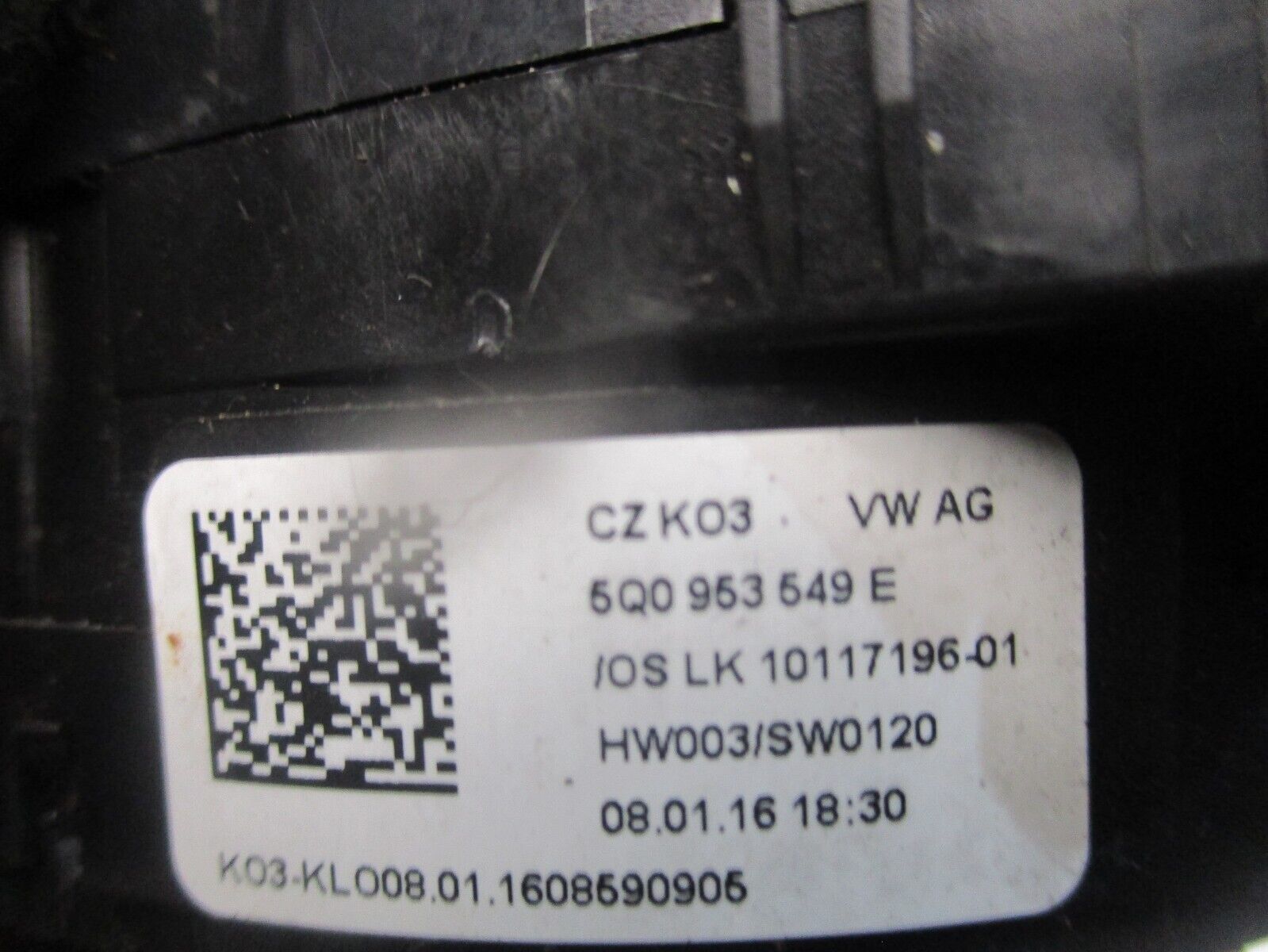 2016 AUDI A3 8V SLIP RING CLOCK SPRING SQUIB 5Q0953549E - Image 2