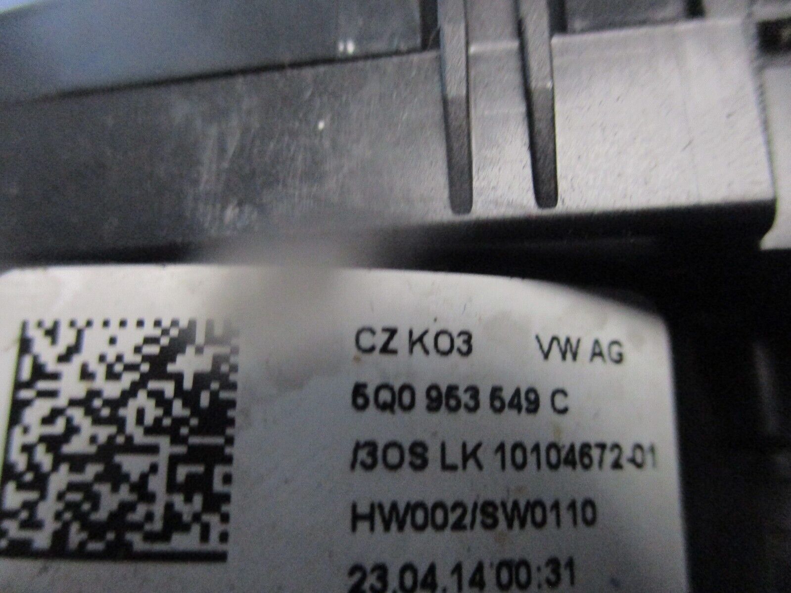 2015 GENUINE VW GOLF MK7 STEERING WHEEL SLIP RING CLOCK SQUIB 5Q0953549C - Image 3