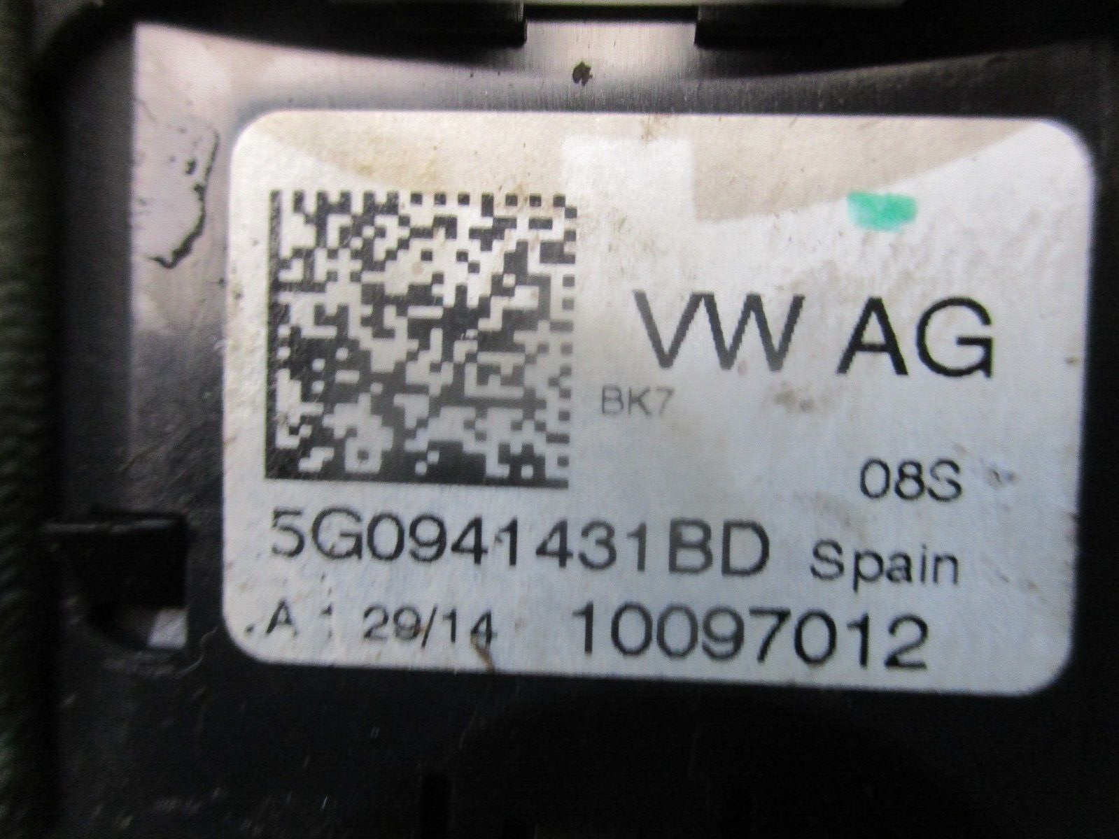 2014 GENUINE VW GOLF MK7 HEADLIGHT ADJUSTER SWITCH 5G0941431BD - Image 2