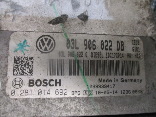 2012 GENUINE VW GOLF MK6 ENGINE ECU CONTROL UNIT MODULE 03L906022DB - Image 2