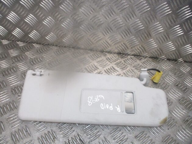 2012 GENUINE VW POLO 6R FRONT RIGHT DRIVER SIDE SUN VISOR OSF - Image 2
