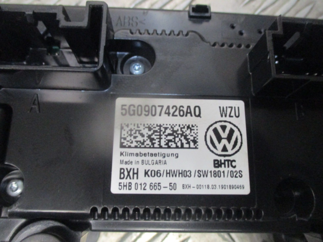 2019 GENUINE VW GOLF MK7 AC HEATER CLIMATE CONTROL SWITCH PANEL 5G0907426AQ - Image 2
