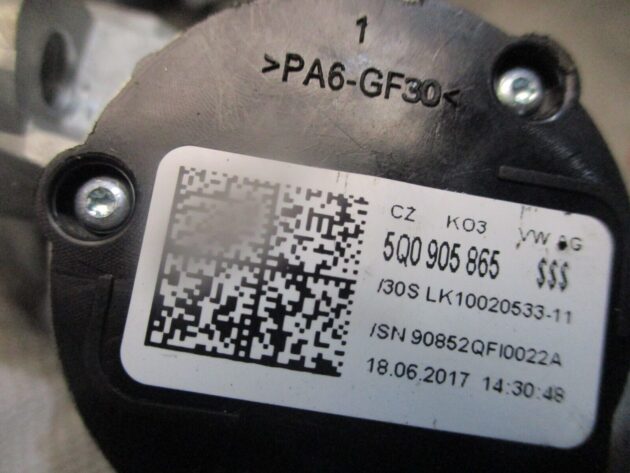 2016 GENUINE AUDI A3 8V IGNITION BARREL & KEY 5Q0905865 1K0905851 - Image 3