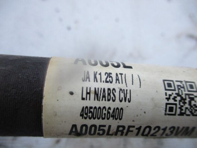 2018 KIA PICANTO 1.0 AUTOMATIC FRONT LEFT PASSENGER SIDE DRIVESHAFT 49500G6400 - Image 3