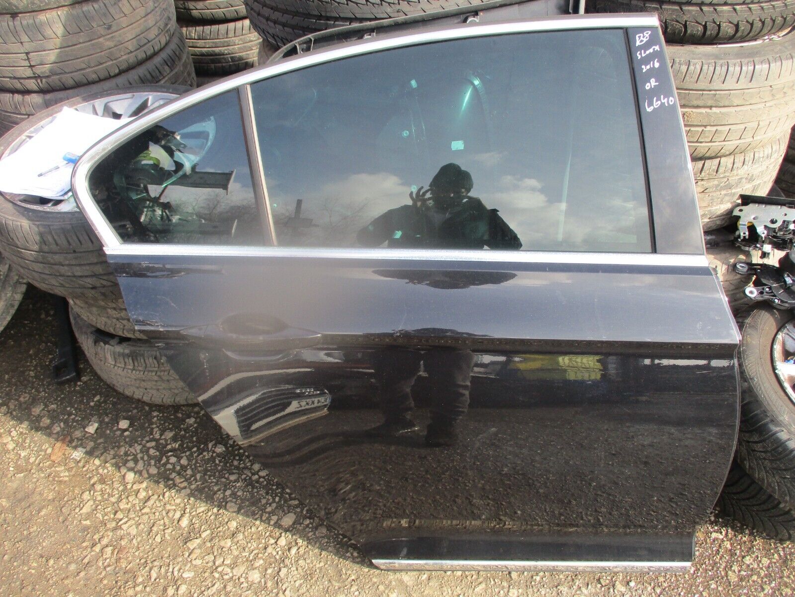 2015 GENUINE VW PASSAT B8 SALOON REAR RIGHT DRIVER SIDE BARE SHELL DOOR OSR - Image 2