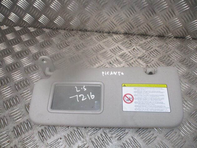 2014 GENUINE KIA PICANTO FRONT LEFT PASSENGER SIDE SUN VISOR NSF