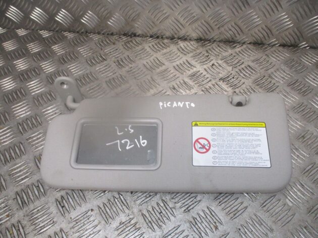 2014 GENUINE KIA PICANTO FRONT LEFT PASSENGER SIDE SUN VISOR NSF - Image 2