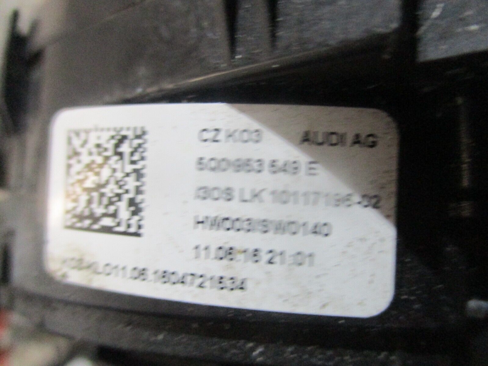 2016 GENUINE SKODA OCTAVIA STEERING WHEEL COLUMN SLIP RING SQUIB 5Q0953549E - Image 2