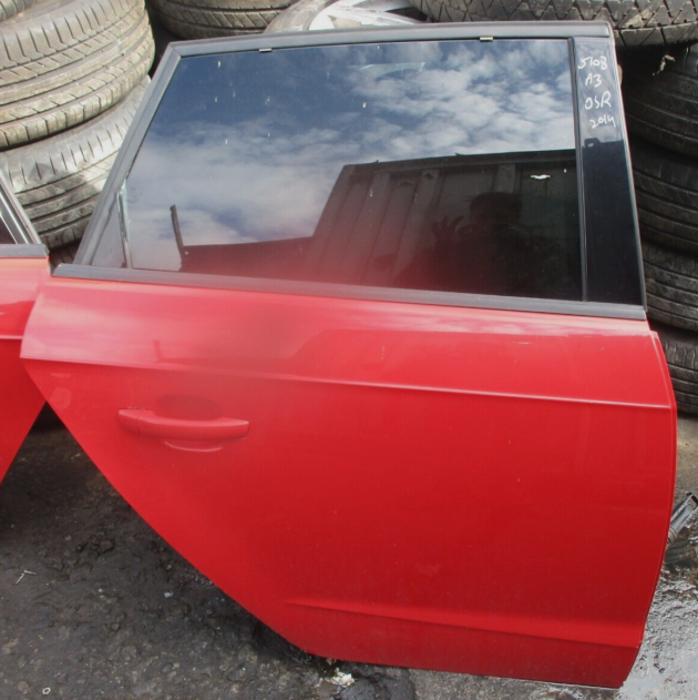 2014 GENUINE AUDI A3 REAR RIGHT DRIVER SIDE BARE SHELL DOOR OSR