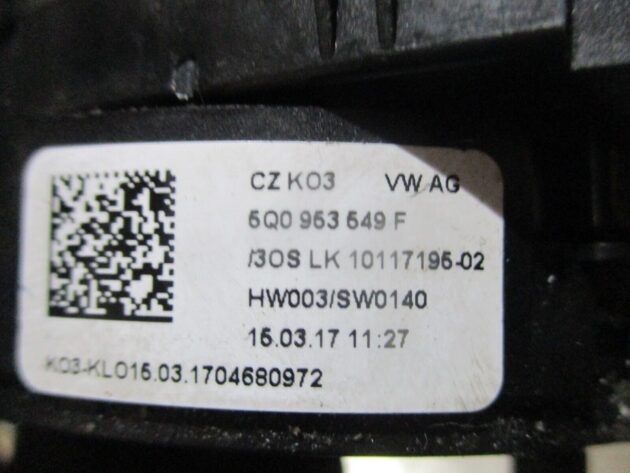 2017 GENUINE SKODA OCTAVIA STEERING WHEEL SLIP RING SQUIB 5Q0953549F - Image 2