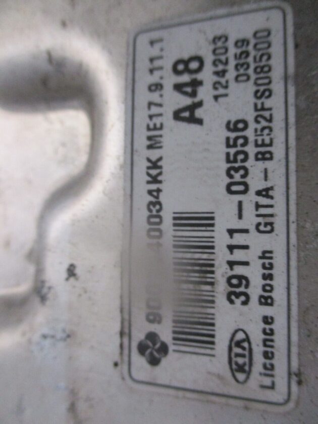 2013 GENUINE KIA PICANTO 1.2 PETROL ECU ENGINE CONTROL MODULE UNIT 3911103556 - Image 4