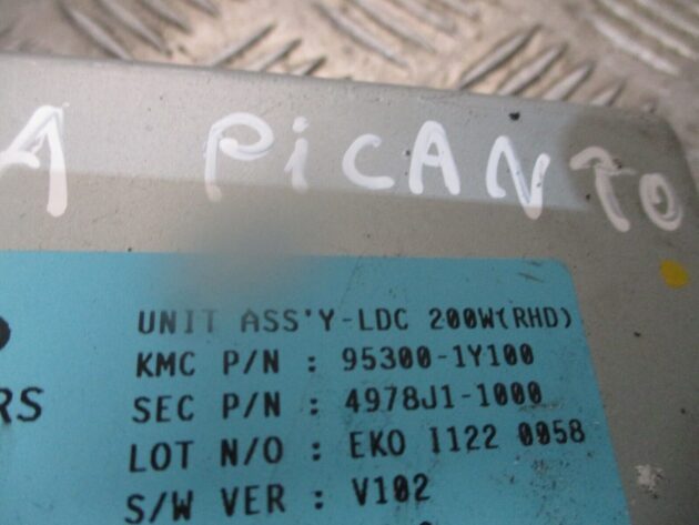 2013 GENUINE KIA PICANTO LDC ECU CONTROL MODULE UNIT 953001Y100 - Image 3