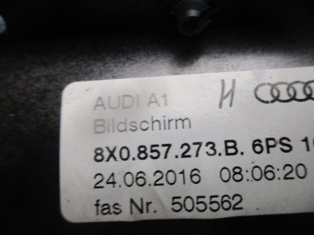2016 GENUINE AUDI A1 5DR SAT NAV DISPLAY SCREEN 8X0857273B - Image 2